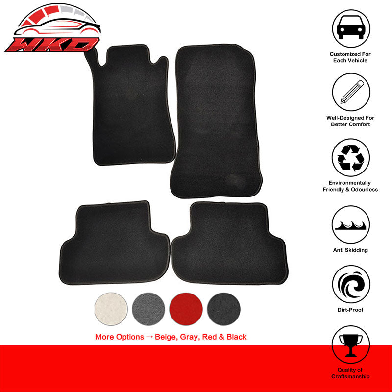 Fits 03-09 Benz W209 Clk Class OE Fitment Car Floor Mats Front&Rear Nylon