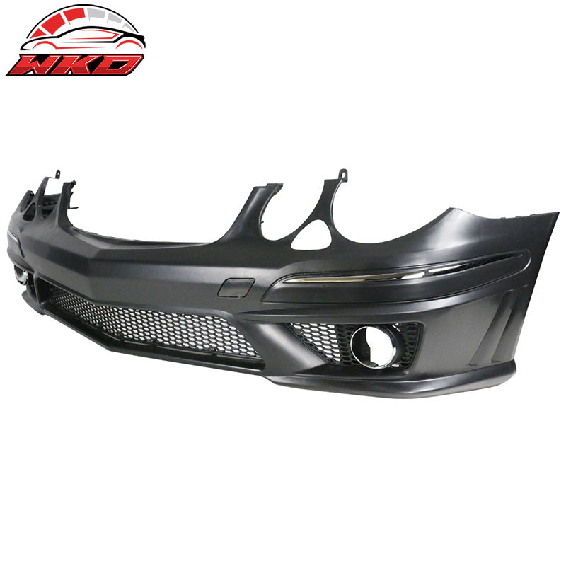 Fits 07-09 Mercedes Benz E Class W211 AMG Style Front Bumper with Grille LED DRL