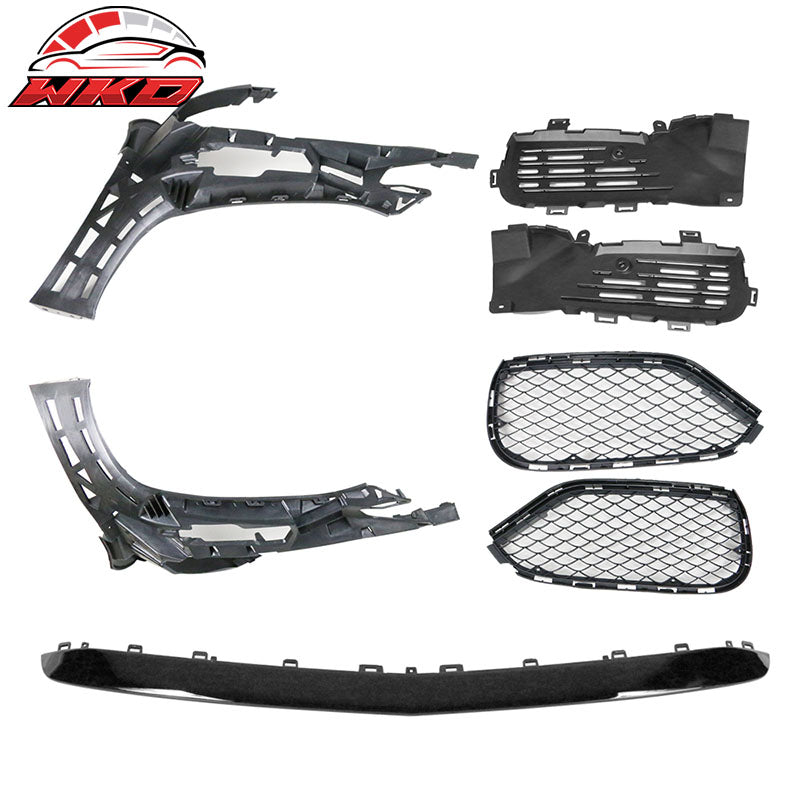 Fits 14-16 Mercedes Benz E-Class W212 AMG Style Front Bumper with Lip,Trim,Vents