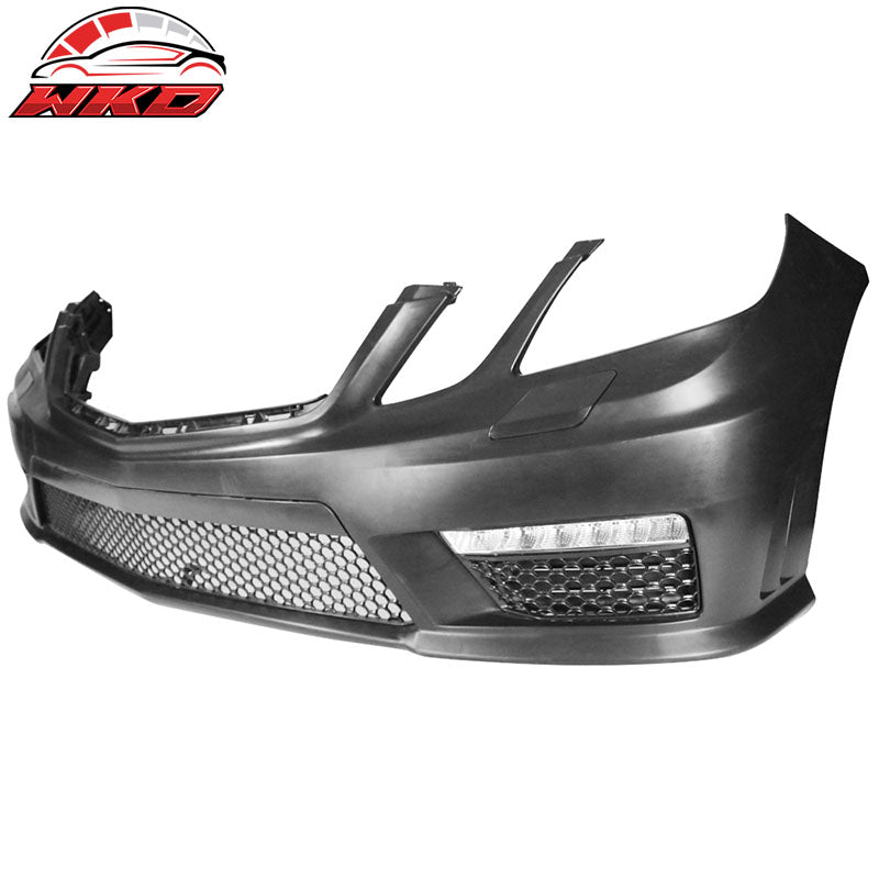 Fits 10-13 Mercedes Benz E Class W212 AMG Style Front Bumper Cover with LED DRL