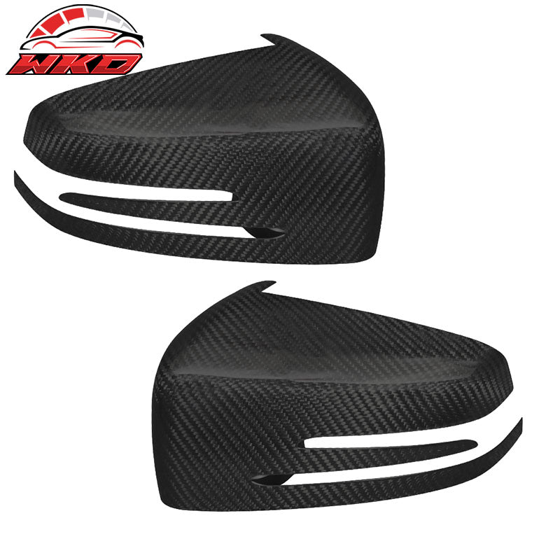 Wholesale 10-14 Benz E Class Side View Mirror Trim Overlay - Matte Carbon Fiber