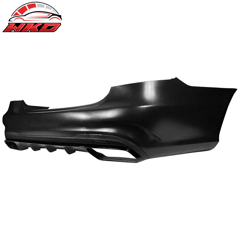Fits 14-16 Mercedes Benz E-Class W212 AMG Style Rear Bumper Cover Diffuser Trim