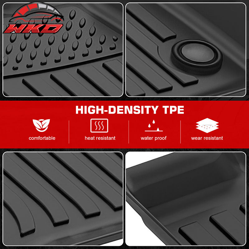 Fits 23-26 Benz X296 EQS SUV All Weather Waterproof 3D TPE Floor Mats Liners