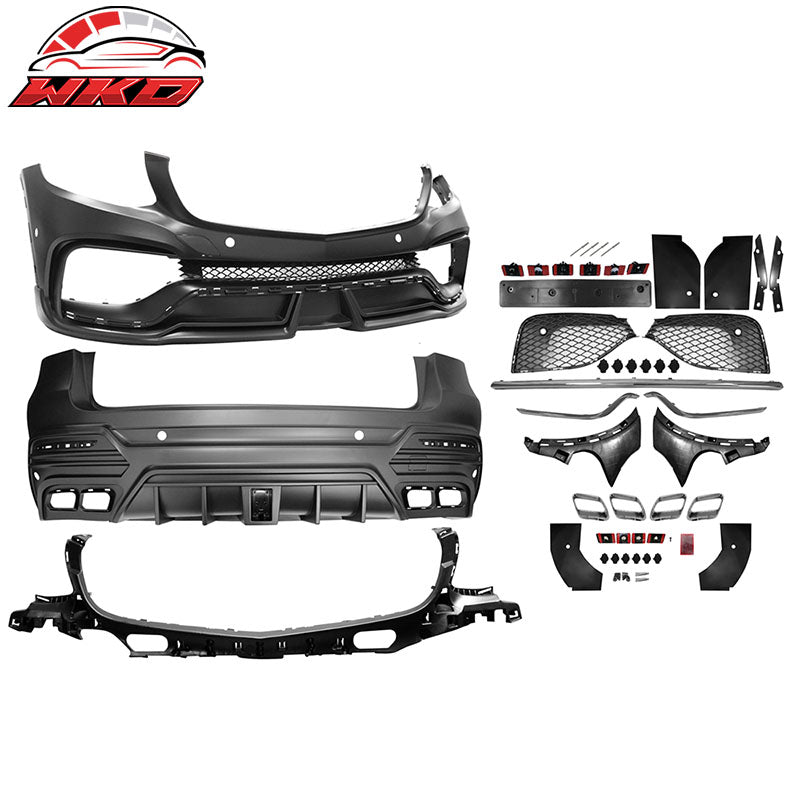 Wholesale 16-18 Benz W253 GLC 63 Couple Style Front + Rear Bumper Conversion