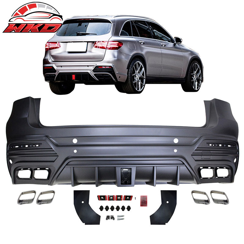 Fits 16-18 Benz W253 GLC 63 Couple Style Front + Rear Bumper Conversion