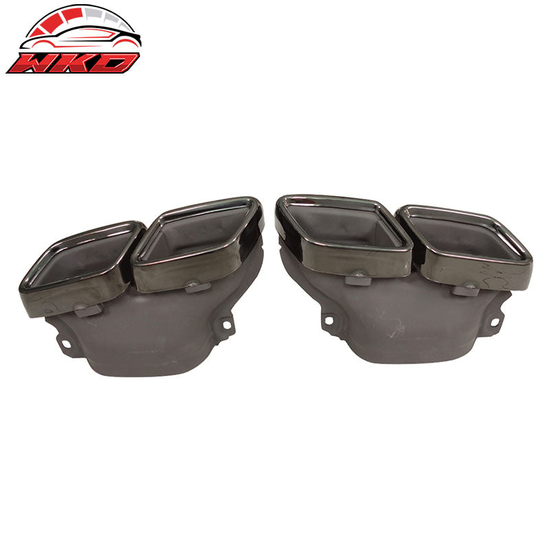Wholesale 15-18 Benz GLE GLS SL W213 C-Class Exhaust Tips Black Chrome Pair - Wikond Auto