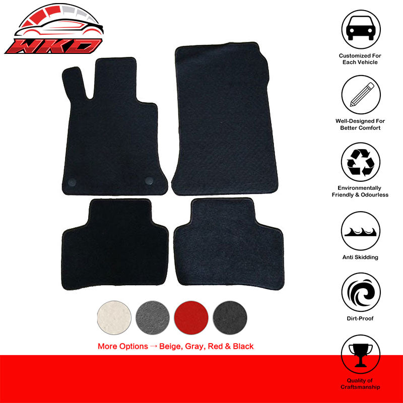 Fits 10-15 Benz GLK-Class OE Factory Fitment 4PCS Floor Mats Front & Rear Nylon