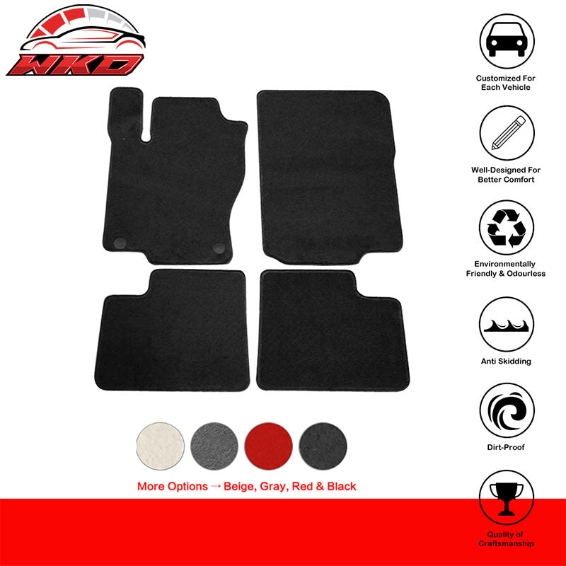 Fits 12-16 Benz ML-Class 4Dr OE Factory Fitment Car Floor Mats Front&Rear Nylon