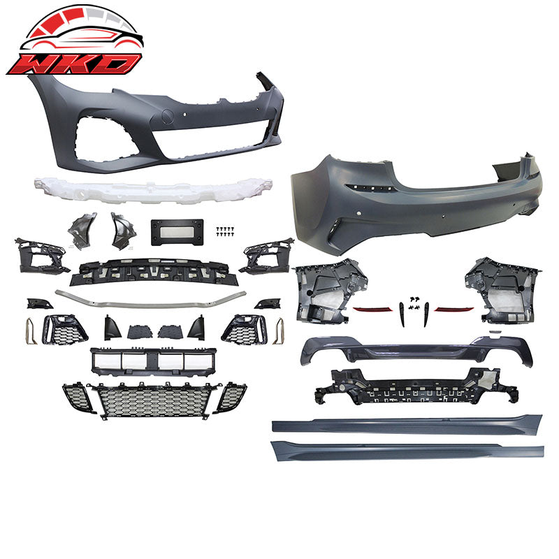 Wholesale 19-22 BMW G20 M340 Style Front + Rear Bumper Cover + M3 Style Side Skirts