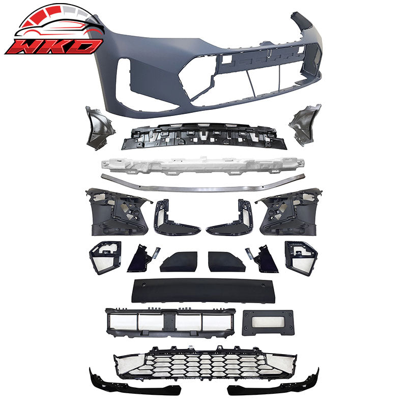 Fits 23-26 BMW G20 3-Series LCI 330i MP Front Rear Bumper+ Front Lip+ Side Skirt