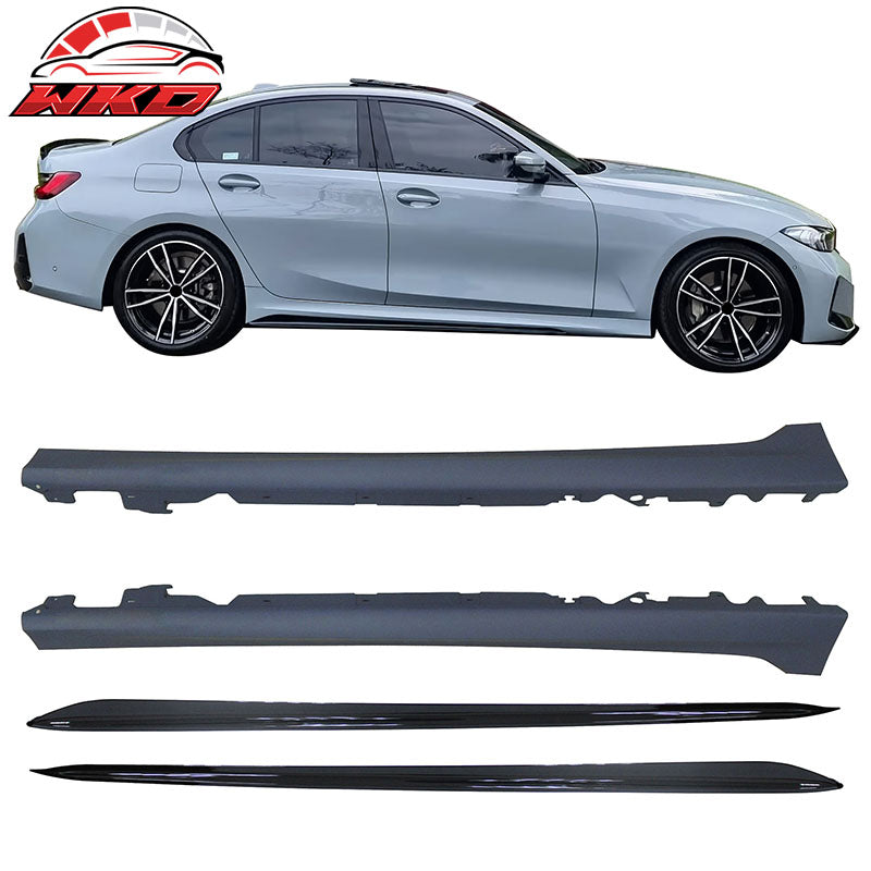Fits 23-26 BMW G20 3-Series LCI 330i MP Front Rear Bumper+ Front Lip+ Side Skirt