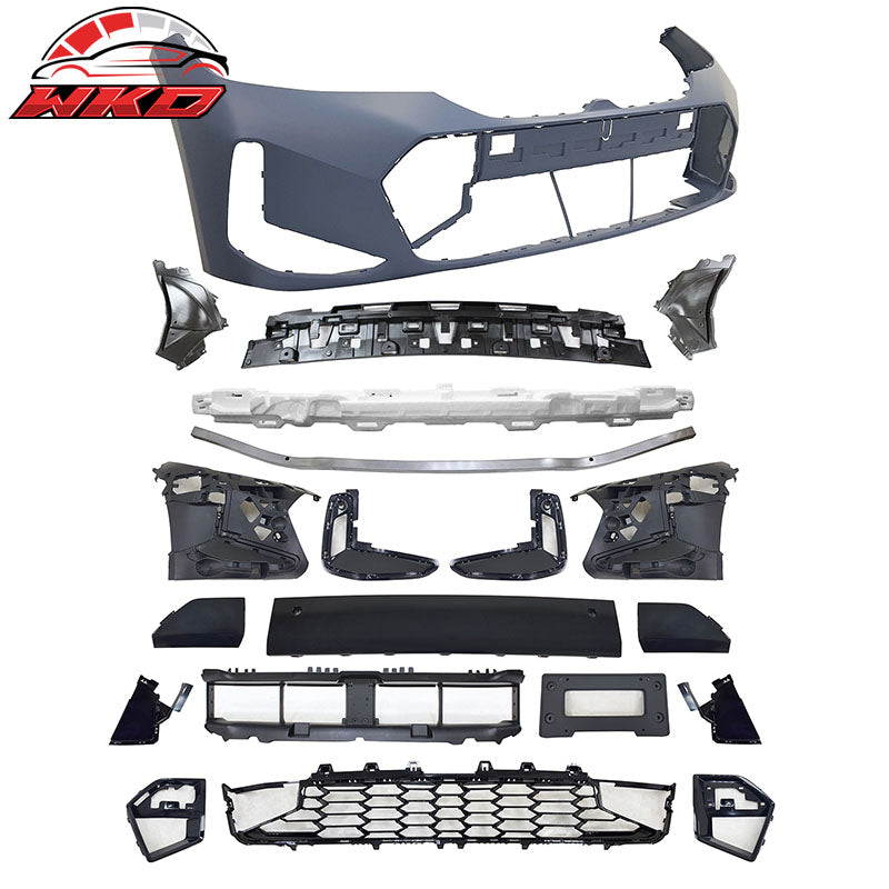 For 23-26 BMW G20 3-Series LCI M340i M-Sport Front Rear Bumper+ Side Skirt Panel