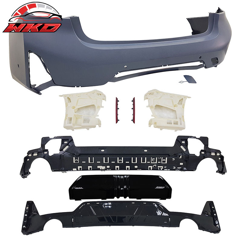 Fits 23-26 BMW G20 3-Series LCI 330i MP Style Front Rear Bumpers & Side Skirts