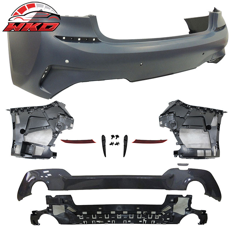 Fits 19-22 BMW G20 M-Tech Side Skirts W/Ambient Light + Front/Rear Bumper Covers