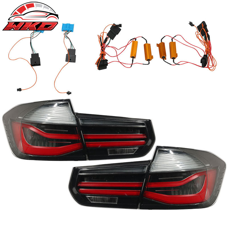 Fits 12-15 BMW 3 Series F30 Rear Tail Lights With Wire Coding Harness