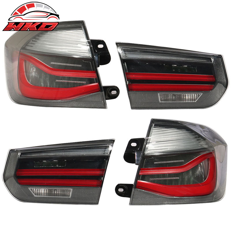 Fits 16-18 BMW 3 Series LCI F30 F80 M3 Rear Tail Lights Brake Lamp 4PC sets