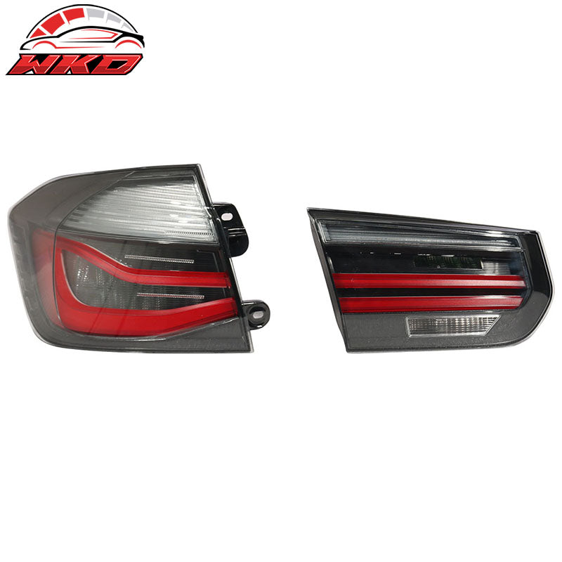 Fits 16-18 BMW 3 Series LCI F30 F80 M3 Rear Tail Lights Brake Lamp 4PC sets