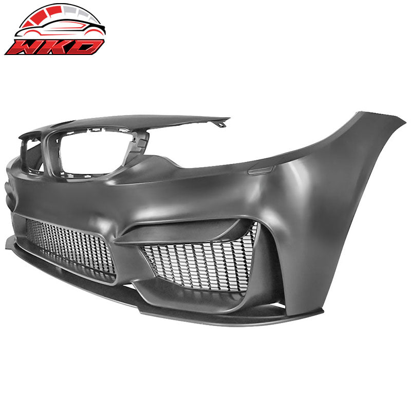Fits 14-20 BMW F32 4 Series M4 Style Front Bumper Cover Replacement w/ Lip - PP