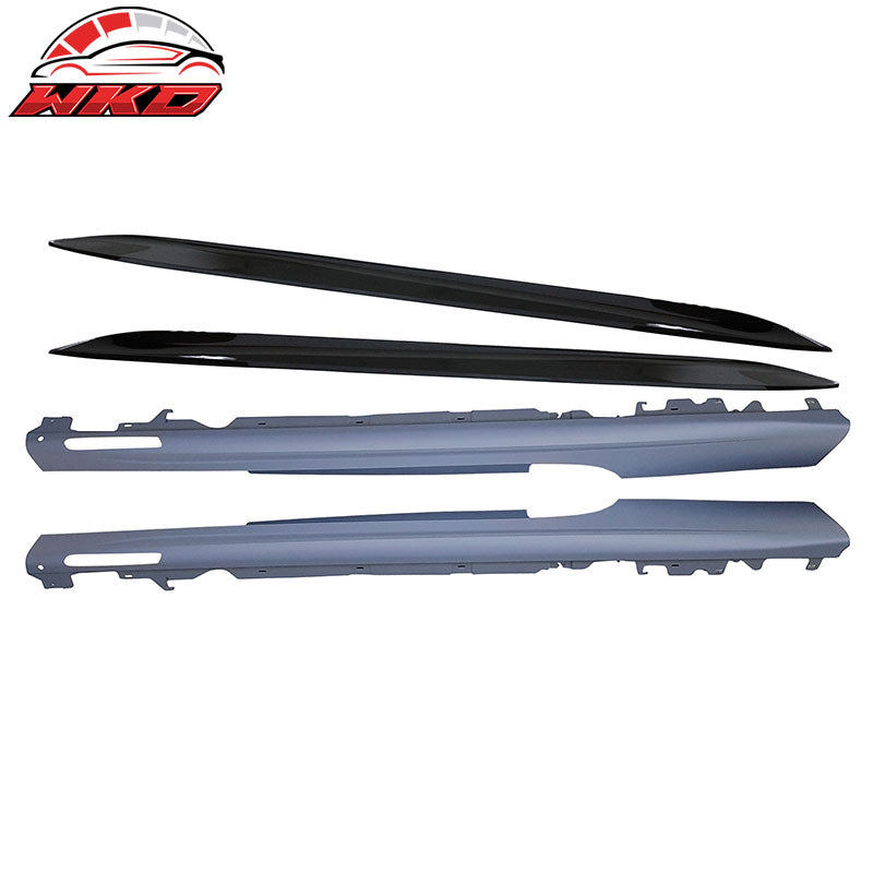 Fits 21-27 BMW 4-Series G22 G23 MP Front + Rear Bumper Cover + 4PCS Side Skirts
