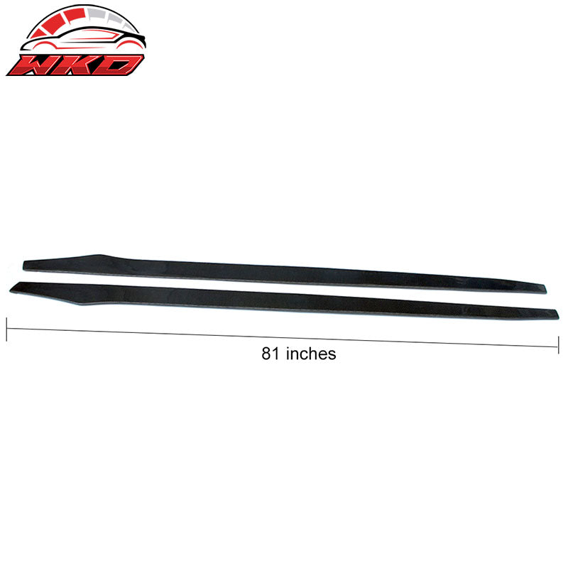 Wholesale 14-20 BMW 4 Series F32 Side Skirt Extension Flat Bottom Line Carbon CF Pair