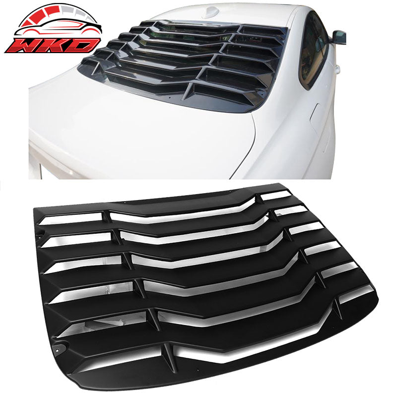 Fits 14-20 BMW F32 4 Series Coupe Rear Window Louver Cover Matte Black - ABS