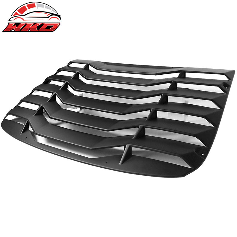 Fits 14-20 BMW F32 4 Series Coupe Rear Window Louver Cover Matte Black - ABS