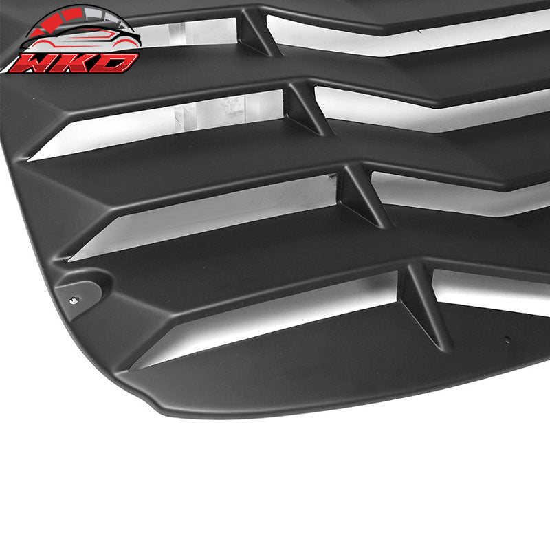 Fits 14-20 BMW F32 4 Series Coupe Rear Window Louver Cover Matte Black - ABS