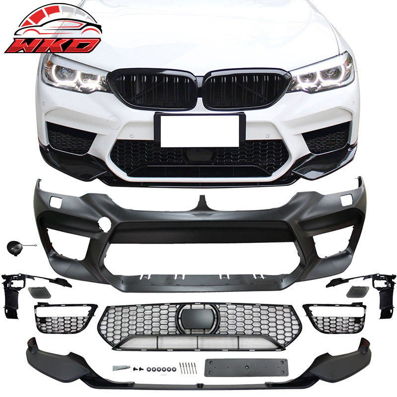 Fits 17-20 G30 to M5 Style Conversion Kit Front Rear Bumpers Fenders Side Ext.