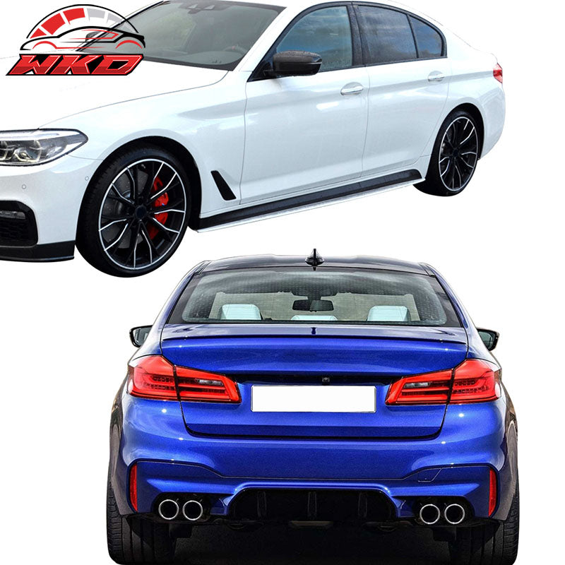 Fits 17-20 G30 to M5 Style Conversion Kit Front Rear Bumpers Fender Side Ext.
