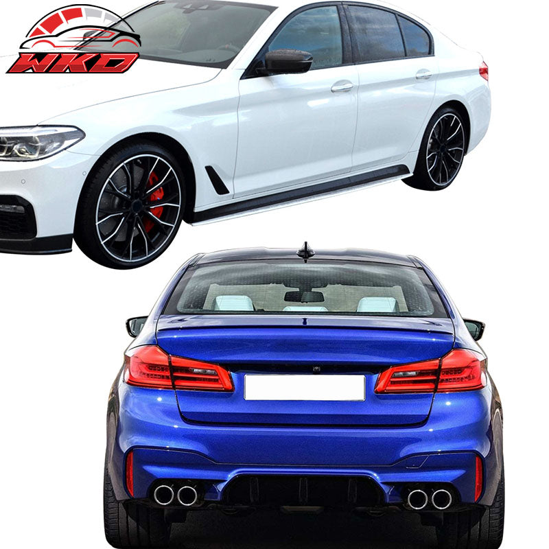 Fits 17-20 BMW G30 to M5 Style Conversion Kit Front Rear Bumpers Fender Side Ext