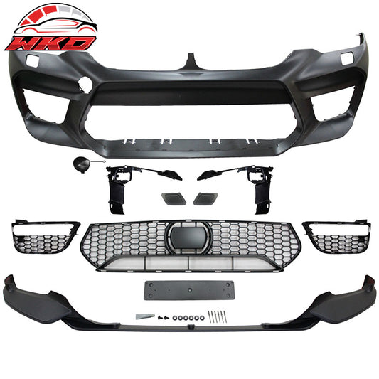 Wholesale 17-20 BMW G30 Sedan M5 Style Front Bumper Conversion w/ Lip & Fog Cover