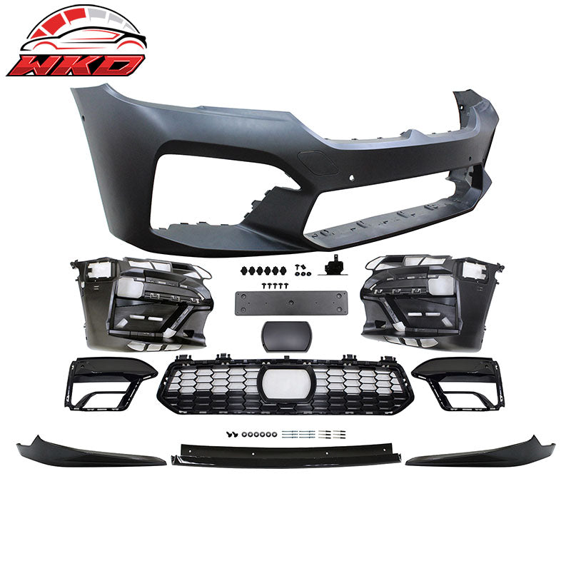 Wholesale 21-23 BMW G30 5-Series M5 Style Front Bumper Cover W/ Sensor Hole +Front Lip - Wikond Auto