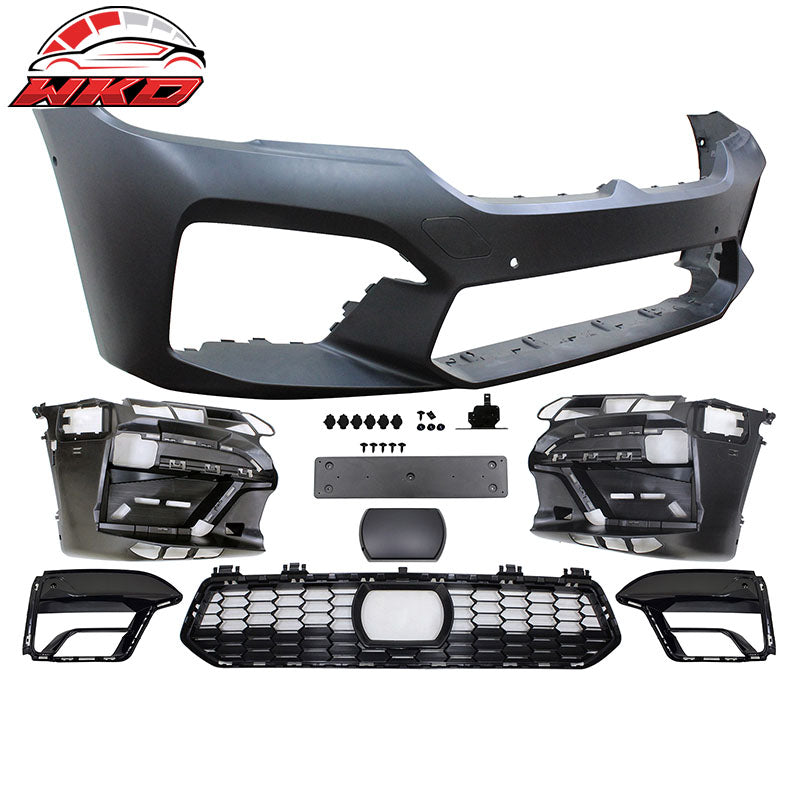 Wholesale 21-23 BMW G30 5-Series M5 Style Front Bumper Cover W/ Sensor Hole +Front Lip - Wikond Auto