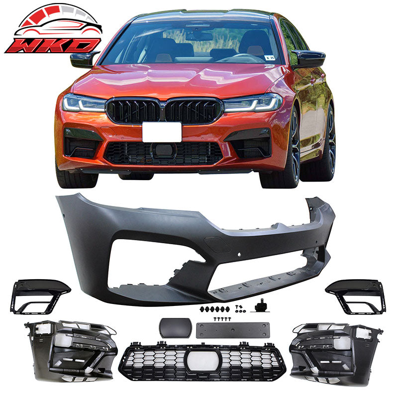 Wholesale 21-23 BMW G30 5-Series M5 Style Front Bumper Cover W/ Sensor Hole +Front Lip - Wikond Auto