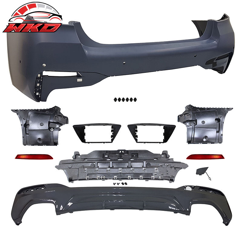 Fits 21-23 BMW G30 M Sport M-Tech Style Front Rear Side Bumper Kit Type 2 Lip