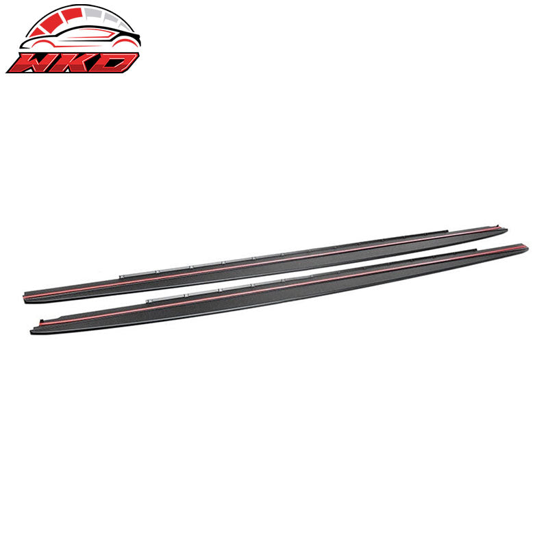 Fits 17-23 BMW 5 Series G30 MP Style 4PCS Side Skirts Extension Panel W/Sills