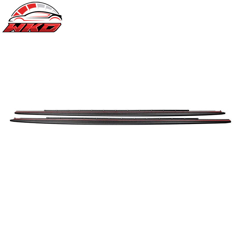 Fits 17-23 BMW 5 Series G30 MP Style 4PCS Side Skirts Extension Panel W/Sills