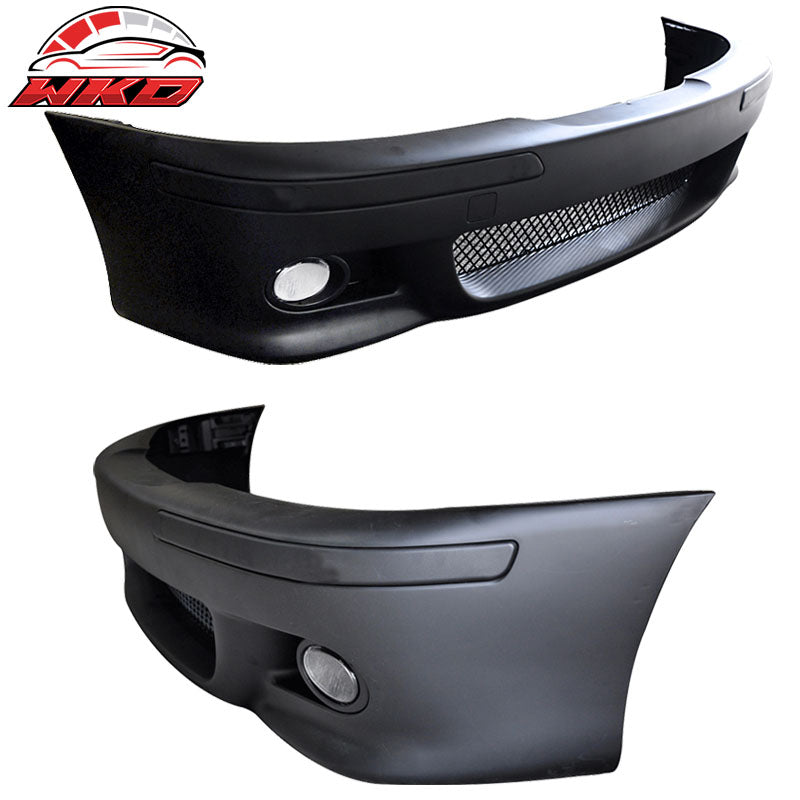 Fits 97-03 BMW E39 5-Series M5 Style Front Bumper w/ Fog Cover & Rear Bumper PP
