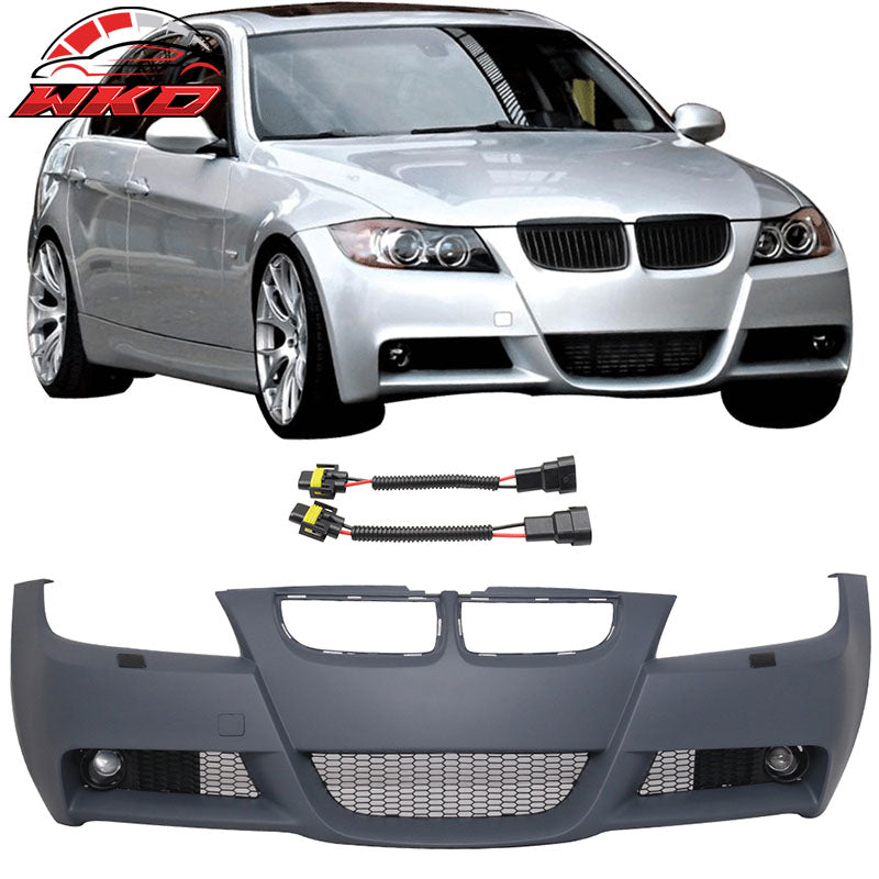 Fits 06-08 BMW E90 M-T Msport Front Bumper Cover Replacement + Fog Lights