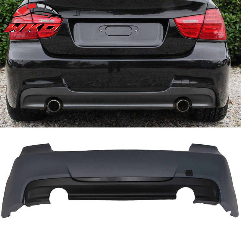 Fits 06-11 E90 3 Series Sedan 335 335i MT Msport Rear Bumper Cover&Diffuser