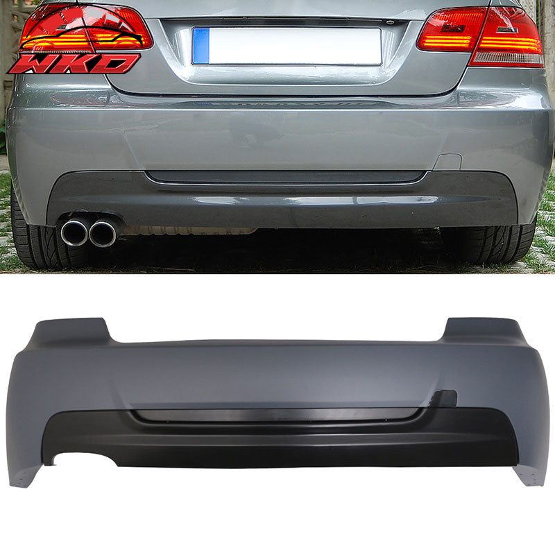 Fits 07-13 E92 3 Series Coupe 328 328i MT Msport Rear Bumper Cover&Diffuser