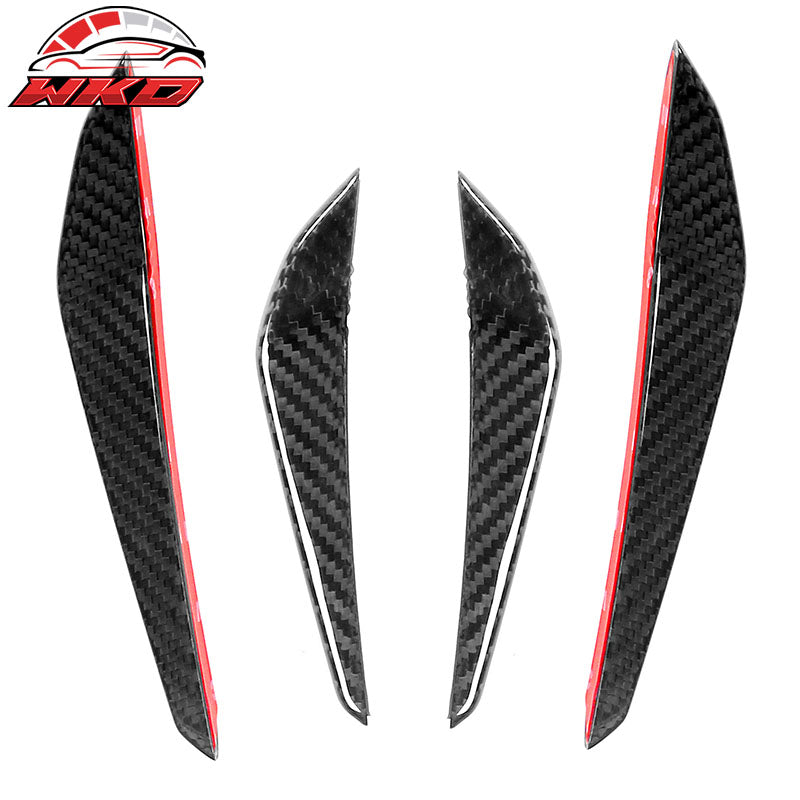 Fits 21-23 G80 M3 G82 G83 M4 MP Style 4PCS Front Bumper Canards Dry Carbon Fiber