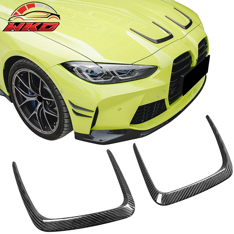 Dry Carbon Fiber Wholesale 21-23 G80 M3 G82 G83 M4 X Style 2PC Front Hood Vent Scoops