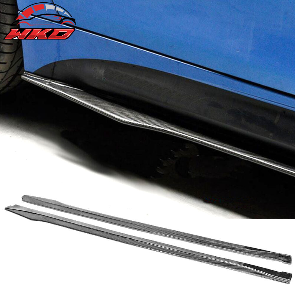 Fits 14-20 BMW F32 F33 M-Tech M Sport IKON Side Skirts 2PC - Matte Carbon Fiber