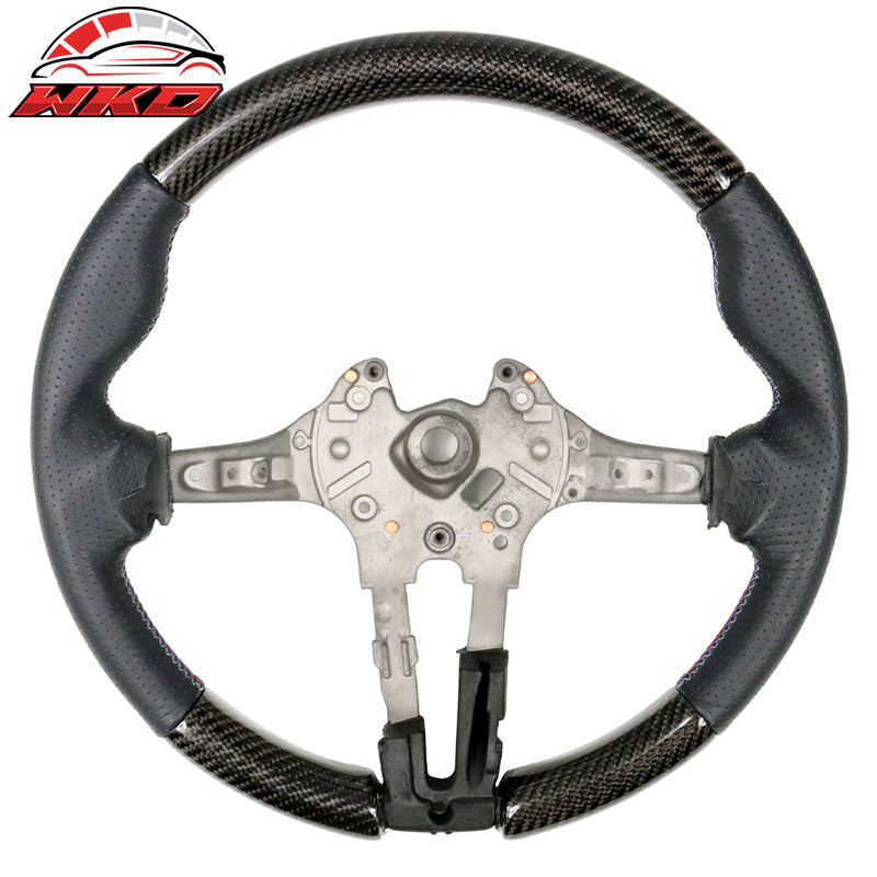 Wholesale 15-21 BMW F80 F82 M Steering Wheel Matte Carbon Fiber + Perforated Leather