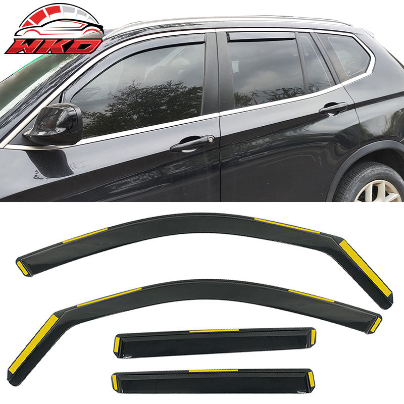 Wholesale 11-17 BMW F25 X3 Window Visors Injection PC In-Channel Rain Guard Deflector