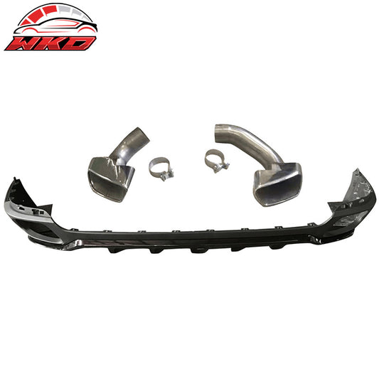 Wholesale 14-17 BMW F15 X5 Base MP Style Rear Kits PP + Muffler Tips S/S Chrome