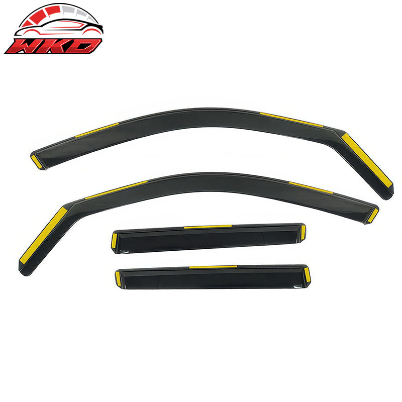 Fits 14-18 BMW F15 X5 F85 X5M Window Visors Injection PC In-Channel Deflectors