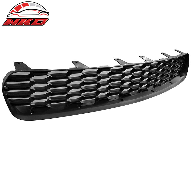 Fits 15-23 Charger Upper Lower Grilles Front Bumper Cover W/ Matte Black Lip PP