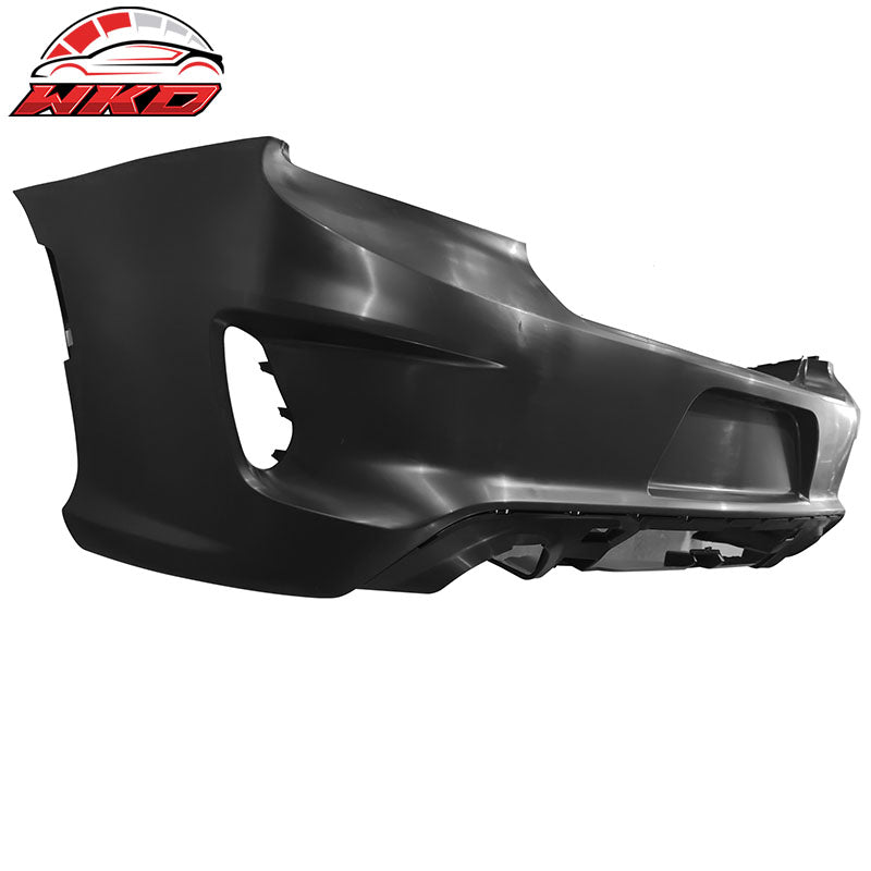 For 15-23 Charger PP Front Bumper w/ SRT Grille Foglight Cover+Rear Bumper Cover